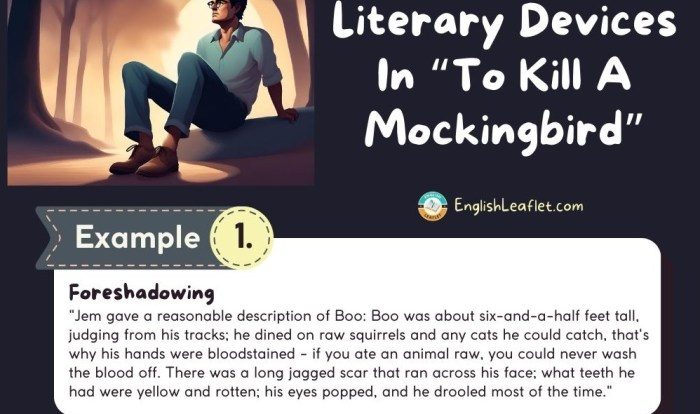 Literary devices for to kill a mockingbird