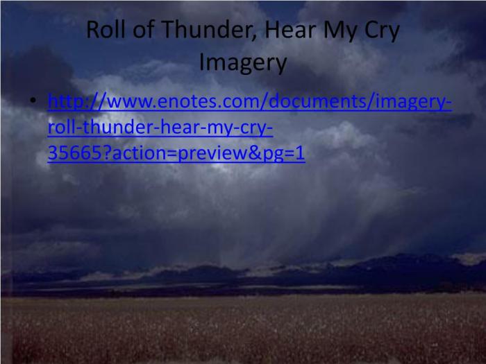 Roll thunder hear cry chapter