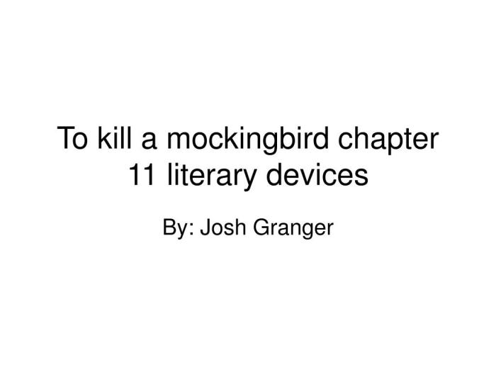 Literary devices for to kill a mockingbird