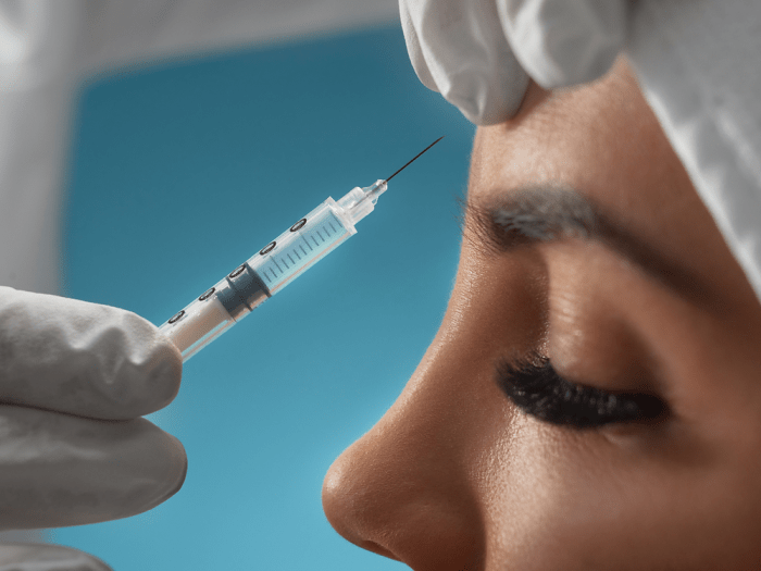 Botox injections permanently remove frown lines